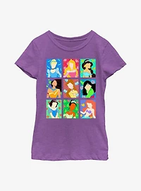 Disney Princesses Princess 9 Panels Youth Girls T-Shirt