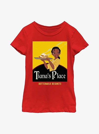 Disney Princesses Tiana Beignets Youth Girls T-Shirt