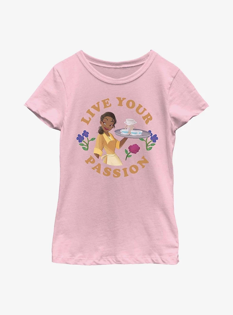 Disney Princesses Live Your Passion Youth Girls T-Shirt