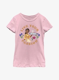 Disney Princesses Live Your Passion Youth Girls T-Shirt