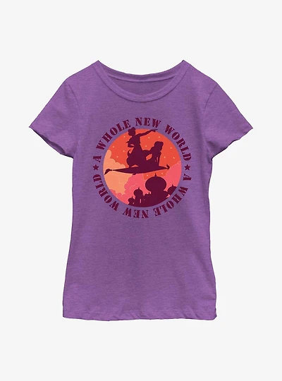 Disney Princesses Whole New World Palace Youth Girls T-Shirt