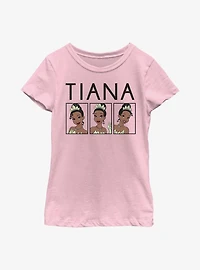 Disney Princesses Tiana Mood Boxes Youth Girls T-Shirt