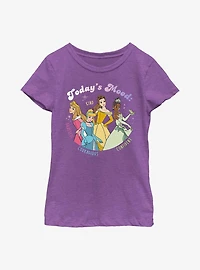 Disney Princesses Todays Mood Princess Youth Girls T-Shirt