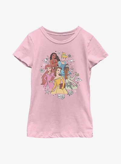 Disney Princesses Dream Team Assemble Youth Girls T-Shirt