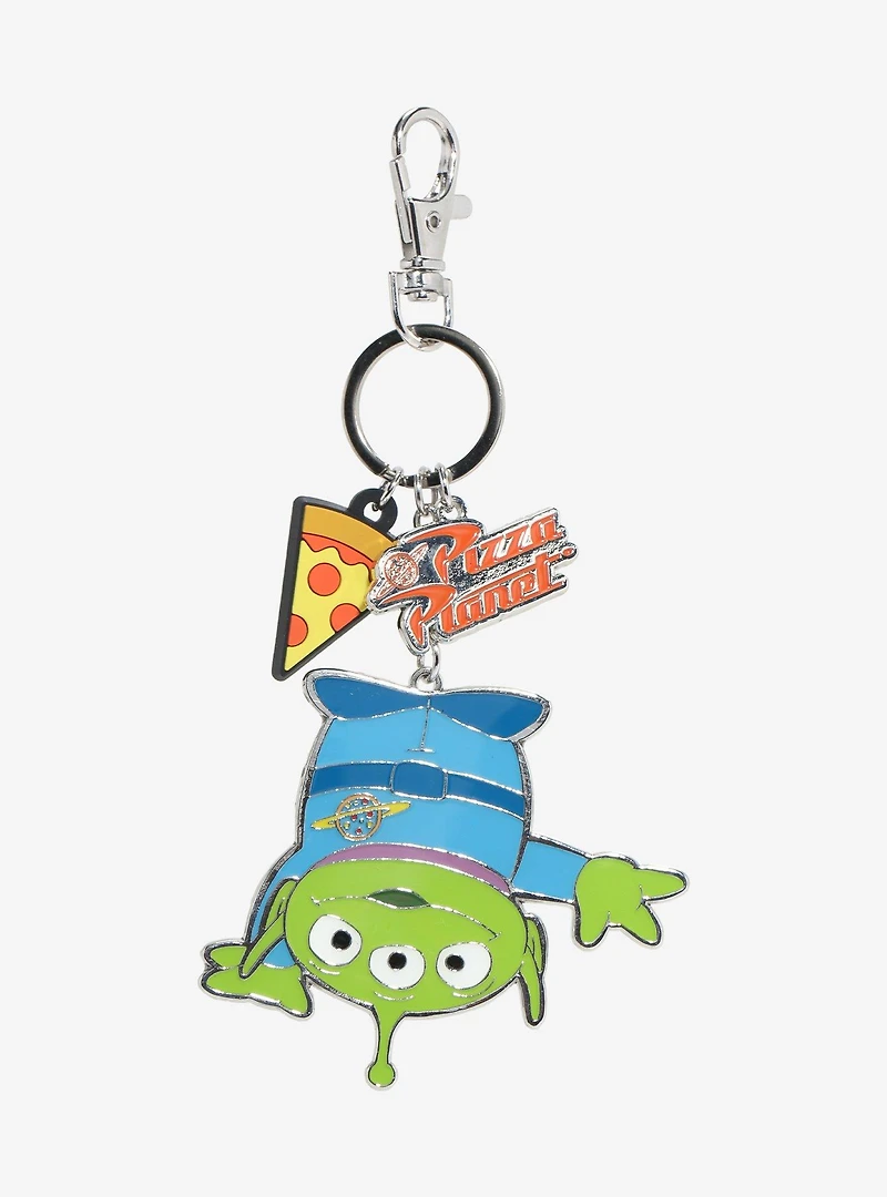 Disney Pixar Toy Story Alien Pizza Planet Multi Charm Keychain — BoxLunch Exclusive