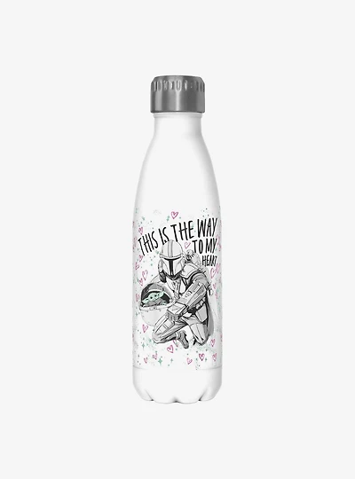 Star Wars The Mandalorian Way To My Heart Water Bottle