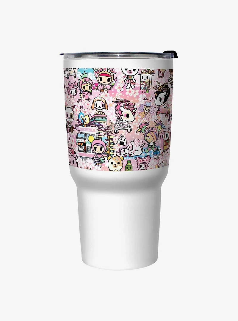 Tokidoki Hanami Picnic Pattern Travel Mug