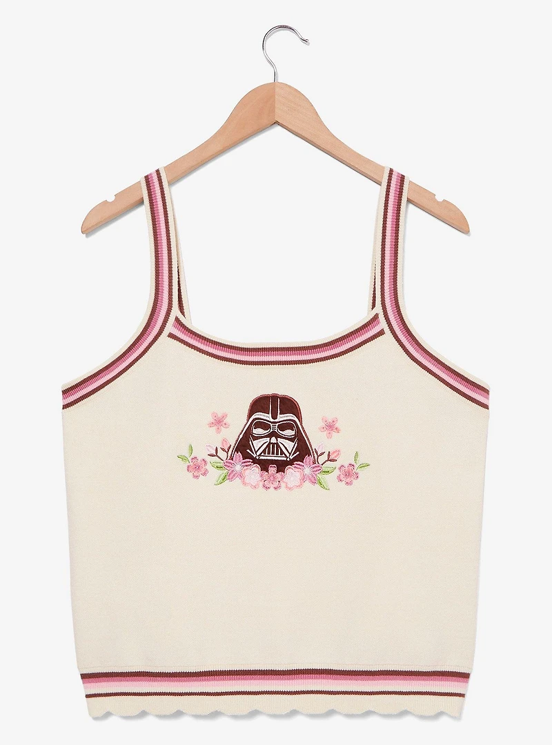 Star Wars Darth Vader Floral Women's Plus Knit Tank - BoxLunch Exclusive