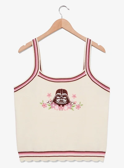 Star Wars Darth Vader Floral Women's Plus Knit Tank - BoxLunch Exclusive