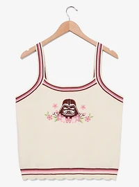 Star Wars Darth Vader Floral Women's Plus Knit Tank - BoxLunch Exclusive