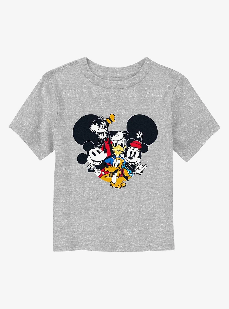 Mickey Mouse Grouped Together Toddler T-Shirt