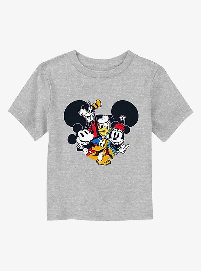 Mickey Mouse Grouped Together Toddler T-Shirt