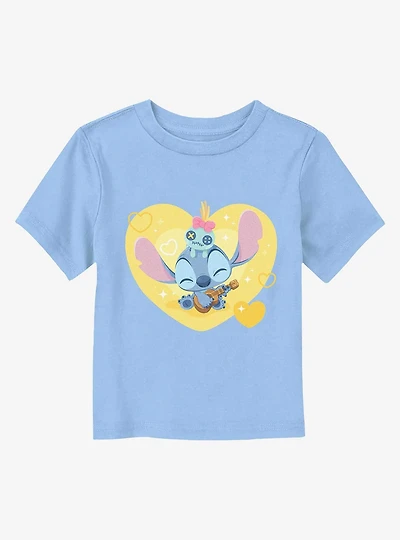 Lilo And Stitch Plays Ukulele Toddler T-Shirt
