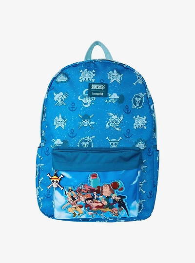 Loungefly One Piece Allover Print Nylon Backpack