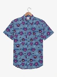 Pokémon Ghost Type Allover Print Woven Button-Up - BoxLunch Exclusive