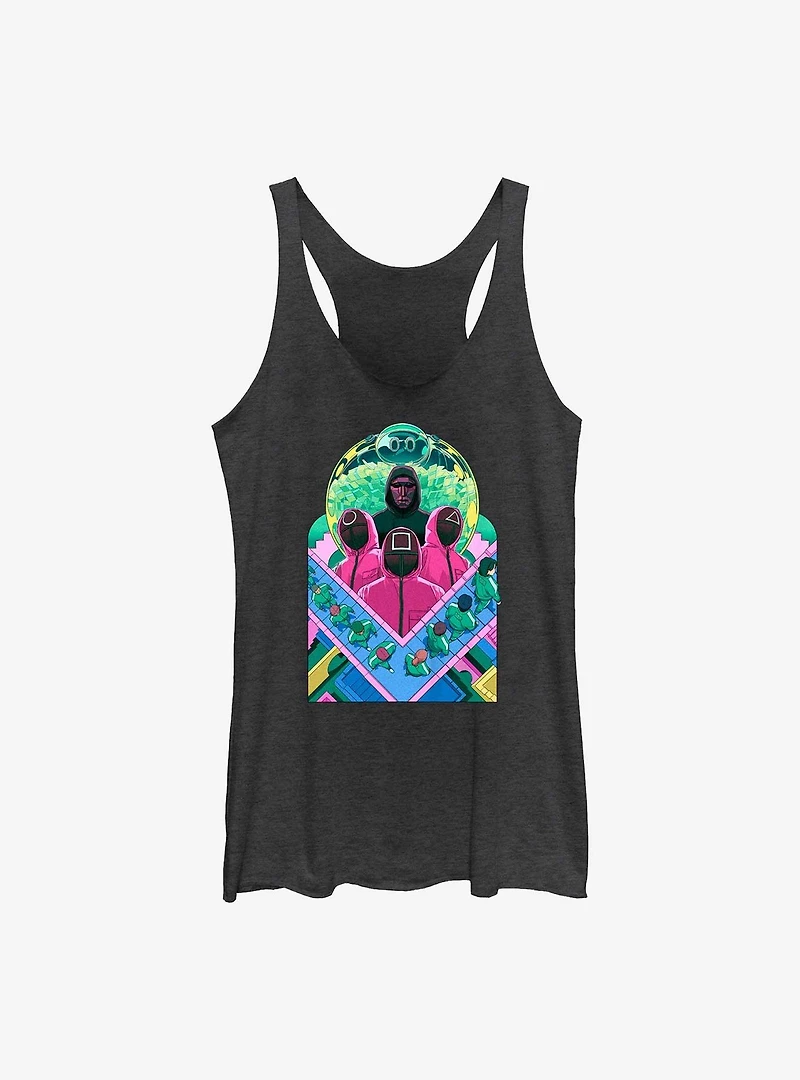 Squid Game Illustration Characters Womens Tank