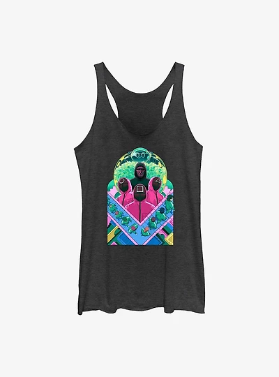 Squid Game Illustration Characters Womens Tank