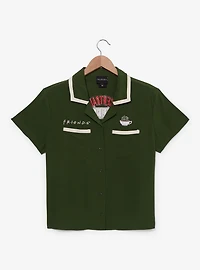 Friends Central Perk Women's Cropped Diner Shirt