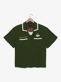 Friends Central Perk Women's Plus Cropped Diner Shirt