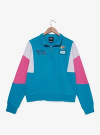 Squid Game Pink & Blue Women's Quarter Zip Crewneck — BoxLunch Exclusive