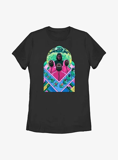 Squid Game Illustration Characters Womens T-Shirt