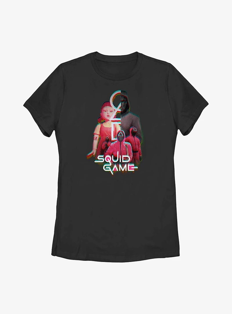 Squid Game Glitch Games Womens T-Shirt