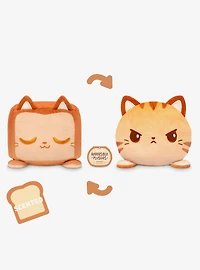 TeeTurtle Cat Loaf Bread Scented 4 Inch Reversible Plush