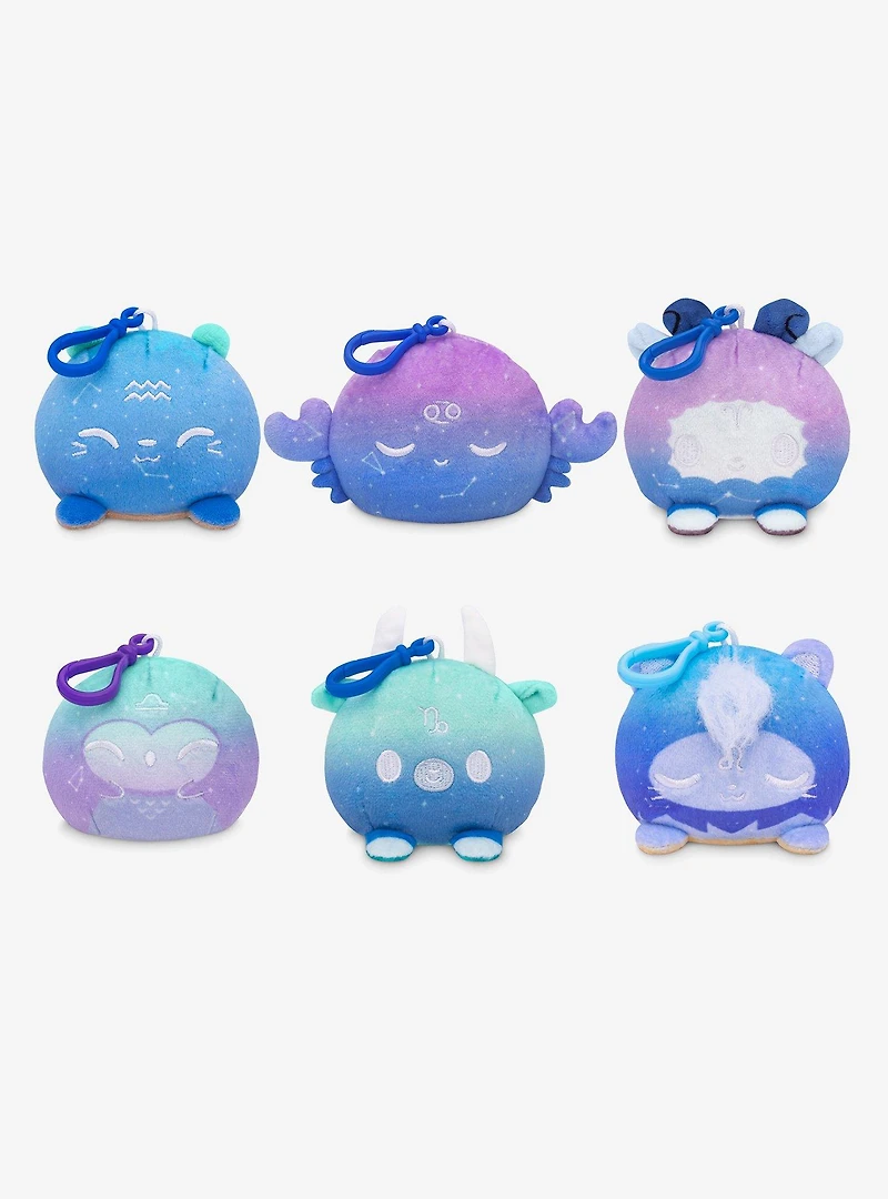 TeeTurtle Zodiac Blind Assorted Reversible Plush Keychain