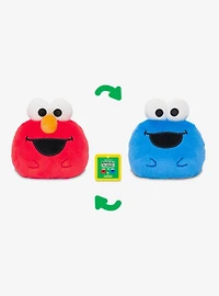 TeeTurtle Sesame Street Elmo & Cookie Monster 4 Inch Reversible Plush