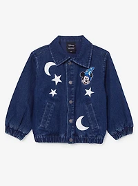Disney Fantasia Sorcerer Mickey Toddler Glow-in-the-Dark Denim Jacket - BoxLunch Exclusive