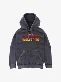 Deadpool 3 And Wolverine Logo Mineral Wash Hoodie