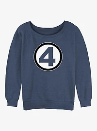 Marvel Fantastic Four Classic Costume Cosplay Womens Slouchy Sweatshirt