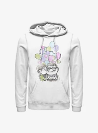Disney Pixar Up Carl And Ellie Love Balloons Hoodie
