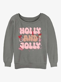 Dr Seuss Holly And Jolly CindyWomens Slouchy Sweatshirt