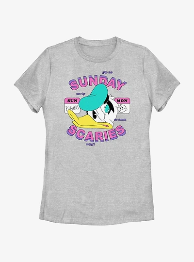 Disney Mickey Mouse Sunday Scaries Womens T-Shirt