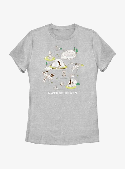 Disney Mickey Mouse Nature Heals Womens T-Shirt