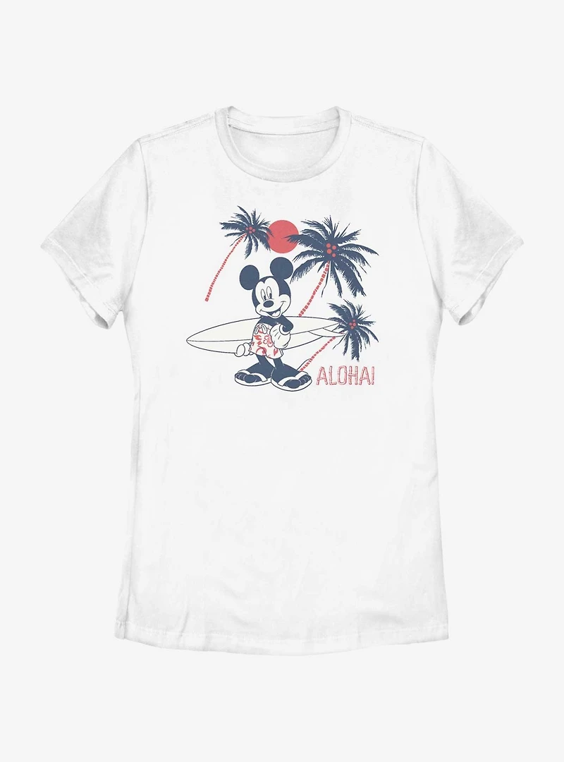 Disney Mickey Mouse Aloha Womens T-Shirt
