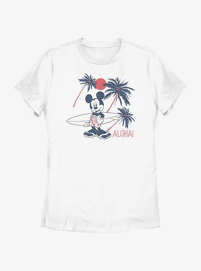 Disney Mickey Mouse Aloha Womens T-Shirt