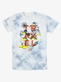 Disney Mickey Mouse With Minnie Travel Mood Tie-Dye T-Shirt