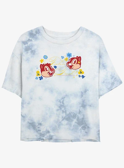 Disney Mickey Mouse Feelin Fresh Womens Tie-Dye Crop T-Shirt