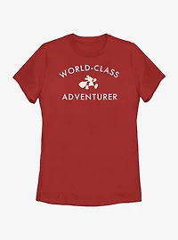 Disney Mickey Mouse World Class Adventurer Womens T-Shirt