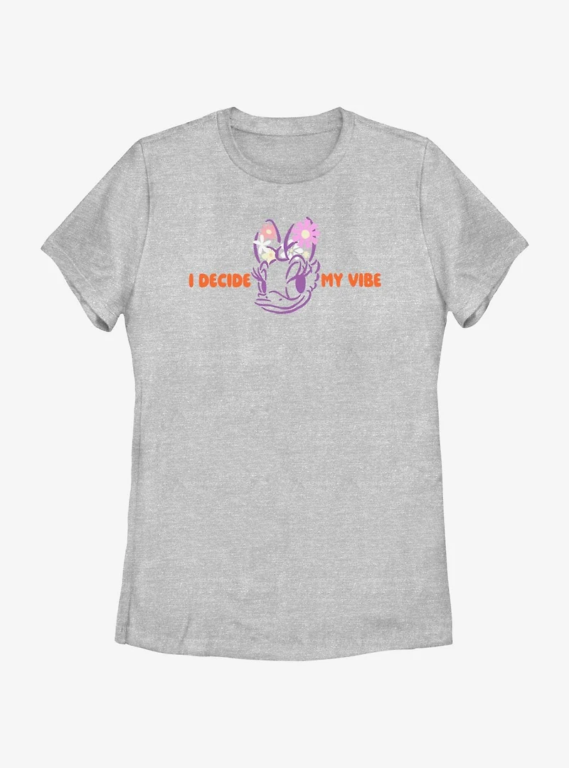Disney Mickey Mouse I Decide My Vibe Daisy Womens T-Shirt