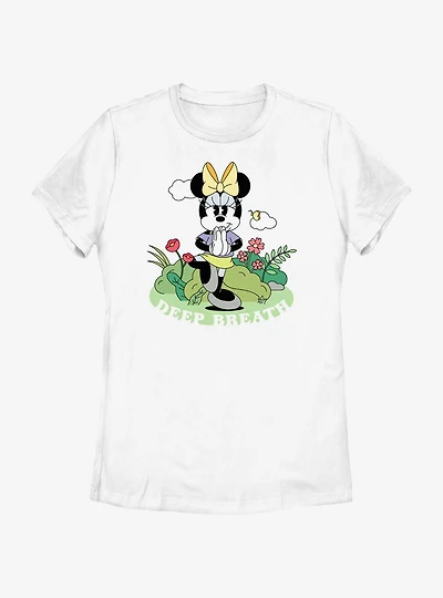 Disney Minnie Mouse Deep Breath Womens T-Shirt