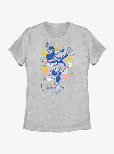 Disney Minnie Mouse Jump For Joy Womens T-Shirt