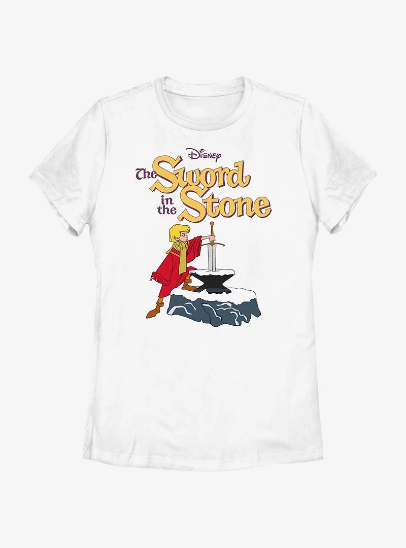 Disney the Sword Stone Pulling Womens T-Shirt