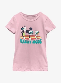 Disney Mickey Mouse Vacay Mode Pals Youth Girls T-Shirt