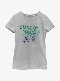 Disney Mickey Mouse Take To The Fields Youth Girls T-Shirt