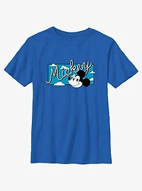 Disney Mickey Mouse Head Sky Youth T-Shirt