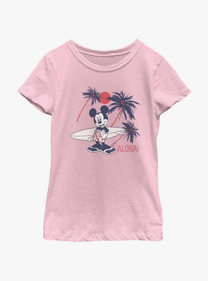Disney Mickey Mouse Aloha Youth Girls T-Shirt