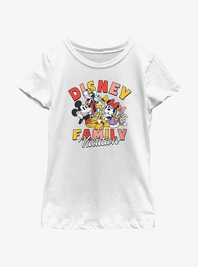 Disney Mickey Mouse Fam Vacay Youth Girls T-Shirt